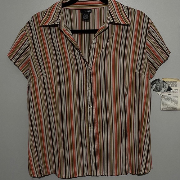 east 5th petite striped button down - Picture 1 of 2